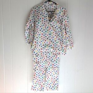 Sleepy Jones Colorful Womens Polka Dot Pajamas Size Small